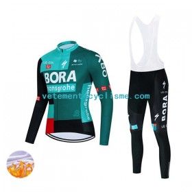 Homme Tenue Cycliste Manches Longues et Collant à Bretelles Hiver Thermal Fleece 2022 Bora-Hansgrohe N001